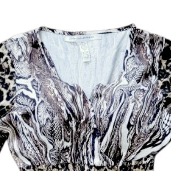 Diane von Furstenberg Leopard Print Brown Dress | Size 12 - Picture 3 of 5